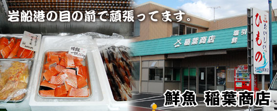 稲葉商店岩船港の目の前で頑張ってます。